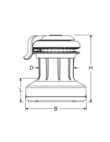 Ronstan Orbit Winch 20ST 1 Speed RF6201 RA6201 H2O Sensations Ronstan Orbit Winch 20ST 1 Speed RF6201 RA6201 H2O Sensations