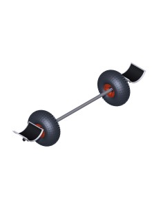 CadKat EuroTrax Mise à l'eau 223cm Roues Rouge Lisse Bers Plat Large CADKAT25SCBK H2O Sensations