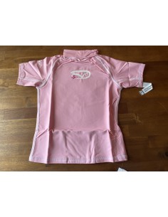 Gul Girls Seaspray Rashguard Short Sleeves Baby Pink RG0312 H2O Sensations