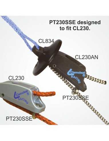 ClamCleat Guide Bout Réglage Trapèze Kit PT230SSE H2O Sensations ClamCleat Guide Bout Réglage Trapèze Kit PT230SSE H2O Sensations