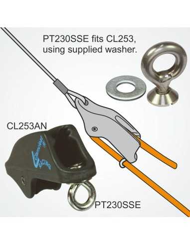 ClamCleat Guide Bout Réglage Trapèze Kit PT230SSE H2O Sensations ClamCleat Guide Bout Réglage Trapèze Kit PT230SSE H2O Sensations