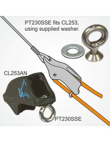 ClamCleat Guide Bout Réglage Trapèze Kit PT230SSE H2O Sensations