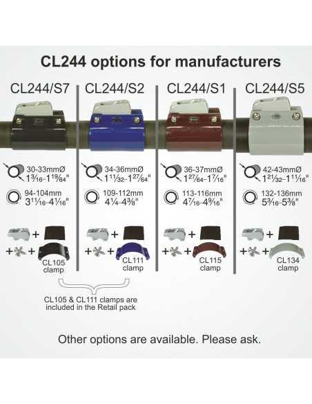 Clamcleat Boom Clamp Tubes 24 to 27mm CL077 H2O Sensations