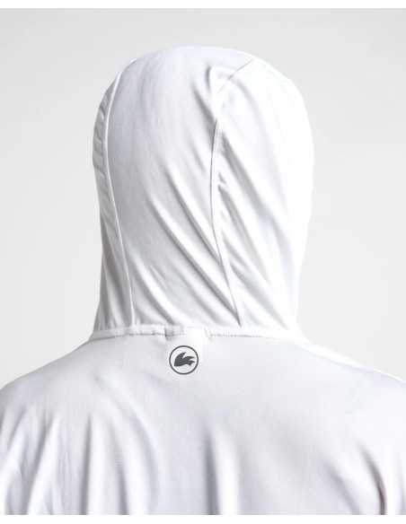 Rooster Unisex UV Protection Top Long Sleeves Quick Dry Hooded White ROOHOOUV H2O Sensations