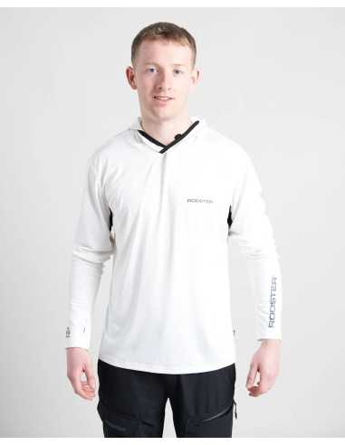 Rooster Unisex Protection UV Manches Longues Quick Dry Blanc ROOHOOUV H2O Sensations Rooster Unisex Protection UV Manches Longues Quick Dry Blanc ROOHOOUV H2O Sensations