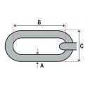 Bleached Long Link Chain 8mm  FB530208 H2O Sensations
