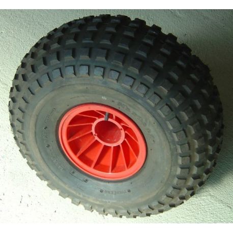 CadKat La roue ballon EuroTrax - 21x12-8 modèle à crampon - sur jante rouge