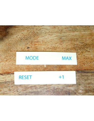 Velocitek ProStart "Mode, Reset, Max 1+" Stickers/Autocollants