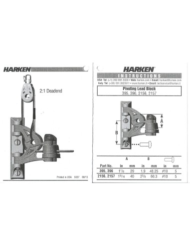 Harken Tourelle Carbo 29mm Carbo-Cam Cleat 396 H2O Sensations Harken Tourelle Carbo 29mm Carbo-Cam Cleat 396 H2O Sensations