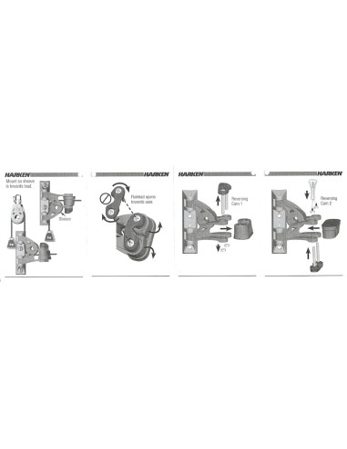 Harken Pivoting exit Carbo 29mm Cam-Matic Cleat 395 H2O Sensations Harken Pivoting exit Carbo 29mm Cam-Matic Cleat 395 H2O Sensations