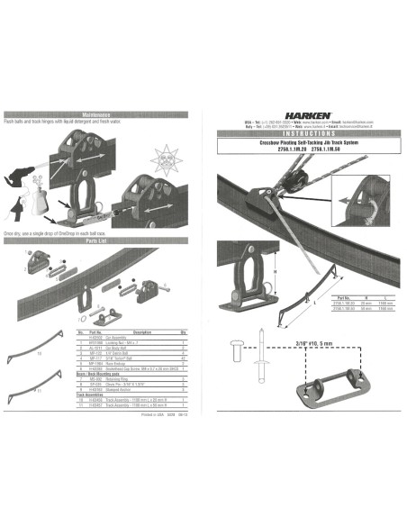 Harken Crossbow Self-Tacking Jib System 110cm 20mm 2758 H2O Sensations Harken Crossbow Self-Tacking Jib System 110cm 20mm 2758 H2O Sensations