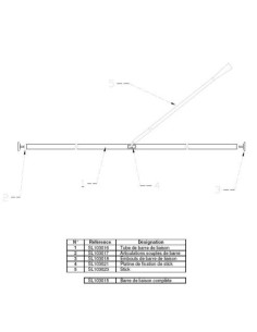 Tiller Stick SL16 & SL15.5 - Squared Joint base