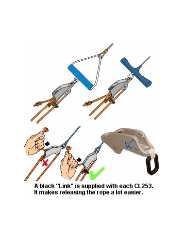ClamCleat Trapeze and Vang Hard Anodised CL253AN H2O Sensations ClamCleat Trapeze and Vang Hard Anodised CL253AN H2O Sensations