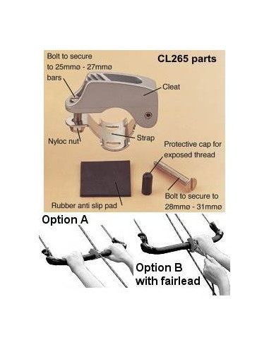 ClamCleat Kit Bar Cleat CL265 H2O Sensations ClamCleat Kit Bar Cleat CL265 H2O Sensations