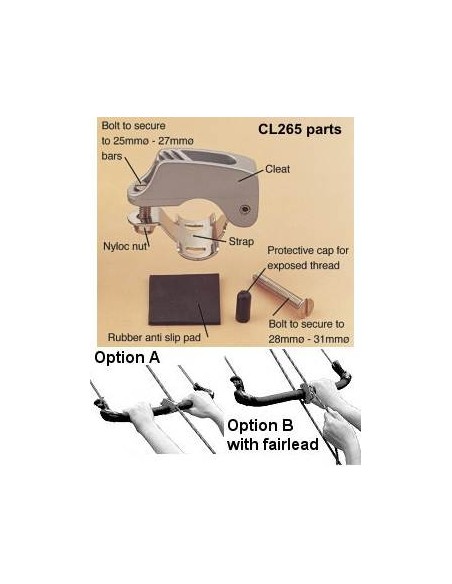 ClamCleat Kite Barre Cleat CL265 H2O Sensations